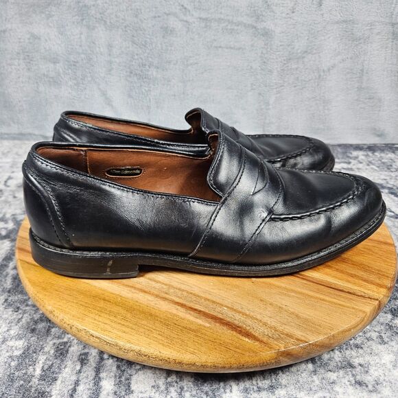 Allen Edmonds Randolph Black Leather Penny Loafers Shoes Men\'s Size 9.5 D